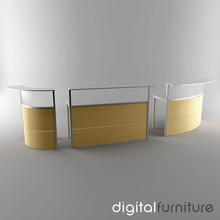 reception 01 3ds counter design desk digital dxf furnishings furniture interior lwo max metal modular obj office place table vray work xsi 3d print model - Mito3D