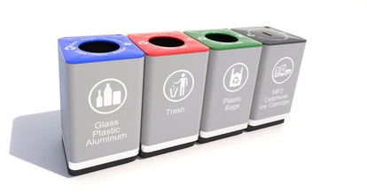 recycle bin-01 01 bin can container cookware dumpster electronics food furnishings garbage glass kitchen model paper plastic recycling runnriot trash waste 3d print model - Mito3D