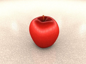 red apple food fruit juicy model shadesters 3d print model - Mito3D