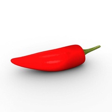 red chili small 3d andreas chilli cooked food fruit garden hot kitchen model paprika pepper piel spice vegetable 3d print model - Mito3D