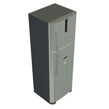 buzdolabı v1 modern üst dondurucu aletleri yazdırılabilir lowpoly 3d print model - Mito3D