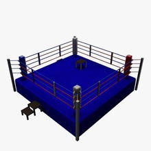 regulation boxing ring sg v1 sports figures equipment printable lowpoly 3d print model - Mito3D