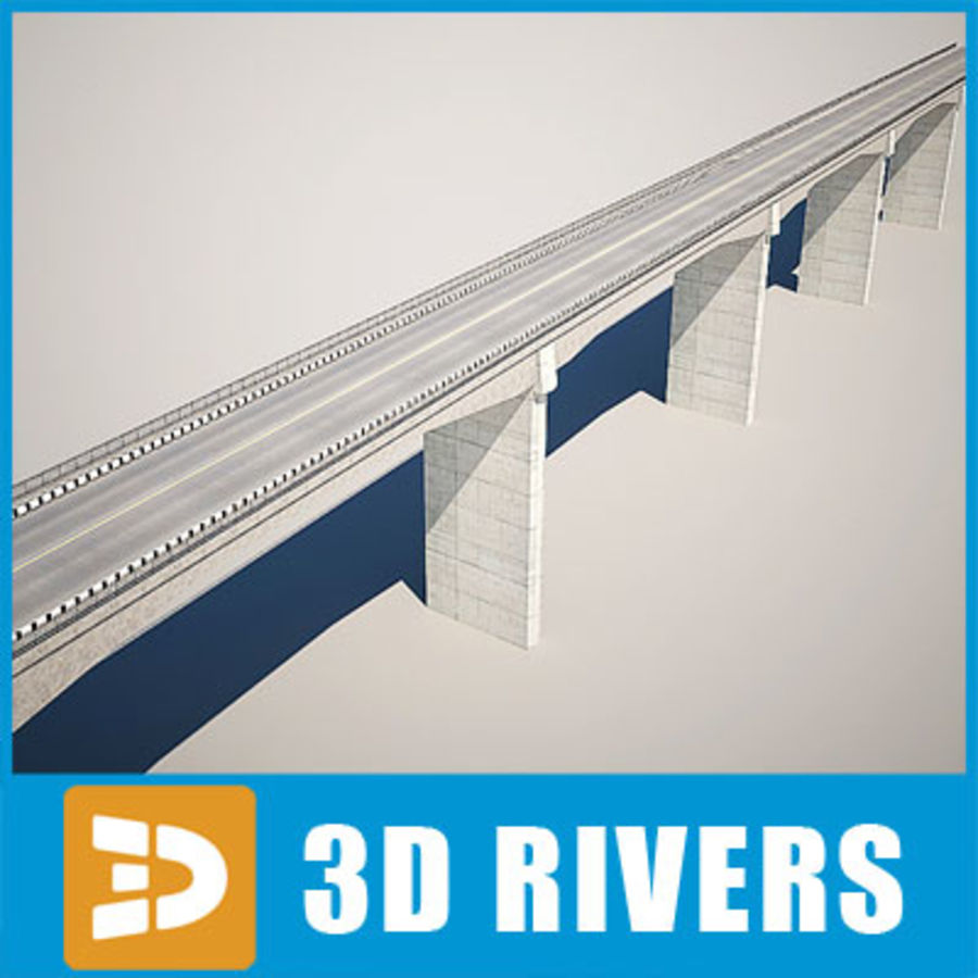 reinforced concrete bridge 3drivers 3dr050 architecture car city cityscape collection highway road scene steel structure town traffic transportation urban 3D print model - Mito3D