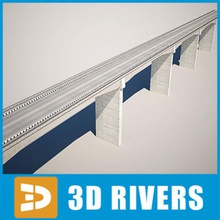 reinforced concrete bridge 3drivers 3dr050 architecture car city cityscape collection highway road scene steel structure town traffic transportation urban 3d print model - Mito3D