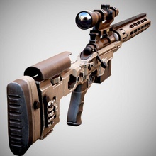 remington 700 racs action army gun keksuka military model modern rifle scope sniper war warfare weapon 3d print model - Mito3D