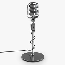 rétro microphone antique l'audio concert condenseur de l'électronique goodproducts mic le modèle vieux record son a parlé stéréo les studios vintage vocal la voix 3d print model - Mito3D