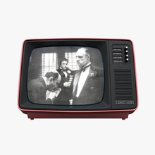 tv retrò 3d 50 60 70 Degli anni ' 80 analogica bachelite box l'elettronica moda mellow modello vecchio di plastica in stile televisione televisor video vray 3d print model - Mito3D