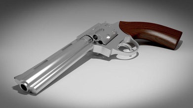 revolver army blenderguyz cowboy gun handgun model navy pistol props rifle shot shotgun weapon western 3d print model - Mito3D