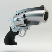 revolver de desenhos animados dos arma modelo pistola revólver toon brinquedo vain59 3d print model - Mito3D
