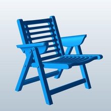 v1 rex sandalye mobilya yazdırılabilir lowpoly 3d print model - Mito3D