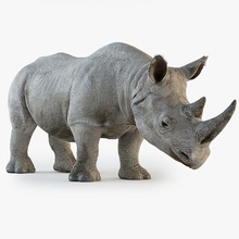 rhinoceros africa african animal horn ink3d land mammal max nature obj photo photorealistic realistic rhino savannah zoo 3d print model - Mito3D