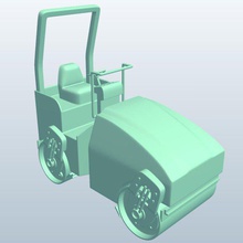 rideon doppio rullo compressore il di v1 tamburo compattatore roller strumenti attrezzature stampabile lowpoly 3d print model - Mito3D