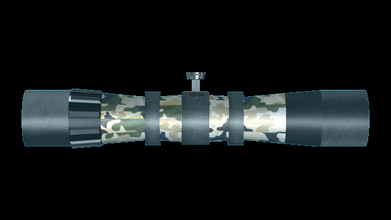 Zielfernrohr Gewehr Umfang Teil Waffen 3d print model - Mito3D