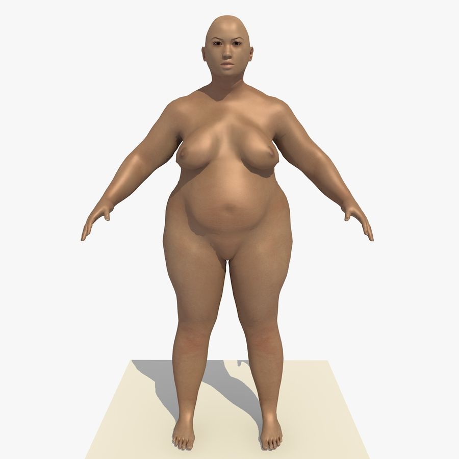 truqué asiatique grosse femme agatha l'anatomie asiatiques gros corps carrara1 caractère le chinois chubby de la graisse femelle figure plein jeune fille trapus l'homme dame grand modèle naturel nude obèses en surpoids personnes réaliste rig 3D print model - Mito3D