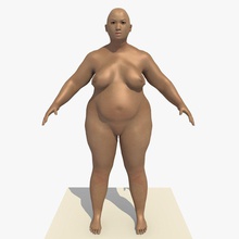 rigged asian fat woman agatha anatomy big body carrara1 character chinese chubby female figure full girl heavyset human lady large model natural nude obese overweight people realistic rig 3d print model - Mito3D