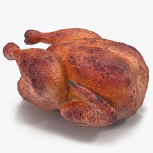 roasted turkey 3d molier baked bbq celebration christmas cooked dinner food gourmet grill holiday international meal meat model preparing roast stuffed thanksgiving traditional vray 3d print model - Mito3D