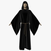 robe cassock catholic character christian church clergymen cloth clothes death elena shvets faith father guys hoodie human loose male man model monks outfit pastor pop priest religion 3d print model - Mito3D