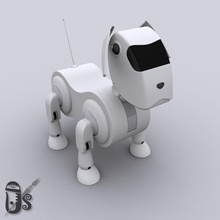 robo Hund Freude 3d ai android Tier bot canine Charakter Konzept cyber-Wissenschaft droid Maschine max mech mecha Mechaniker metalic Modell Roboter - Spielzeug utcreator 3d print model - Mito3D