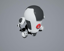 le robot 3d 3ds android bot caractère cyber droid fantastique de la fantaisie fi gratuite l'avenir max mech modèle musabfatihkaya réaliste rig robotique sci science jouet vray 3d print model - Mito3D