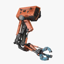 robot el android karakter siborg gelecek mech mecha mekanik model pit3dd Robotik scifi asker terminator savaşçı 3d print model - Mito3D