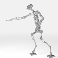 robot manipulado android bot carácter complejo cyborg detalle droid electrónica la fi gratuita humanos humanoide kabeltelevizio de máquina mapa modelo mueva aparejo el sci scifi servicio pequeño giratoria sin envolver los rayos uv 3d print model - Mito3D