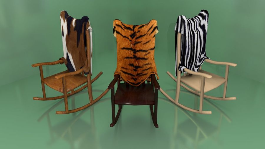hayvan derisi sallanan sandalye bez mobilyalar mobilya kusha4jesus model Midilli Kaya cilt Kaplan ahşap zebra 3D print model - Mito3D