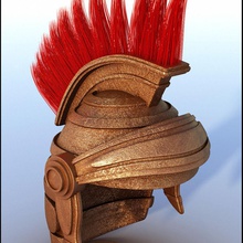 romain casque de centurion l'accessoire antique armure la bataille césar cesar caractère vêtements le historique italie légionnaire marc modèle mons rétro l'époque romaine rome soldat vintage guerre guerrier l'arme 3d print model - Mito3D