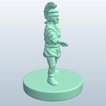 romano soldiersgaldius spada v1 soldati gladius persone stampabile lowpoly 3d print model - Mito3D