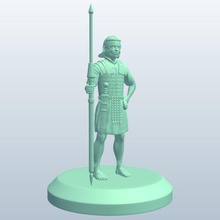 romano soldierspilum lança v1 soldados pilum pessoas printable lowpoly 3d print model - Mito3D