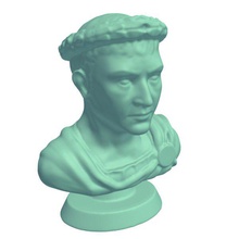 romanemperorbust v1 bust roman emperor statues busts printable lowpoly 3d print model - Mito3D