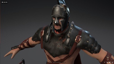 roma guerrero la armadura cuerpo carácter chicos mano pesado el casco humanos masculino hombre medieval modelo uno los rebeldes escudo spartan studios espada arma 3d print model - Mito3D