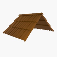 roof tiles 3ds architecture building construction cover elements exterior house material max model radekchovancik rain ray tile v 3d print model - Mito3D