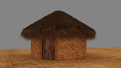 roomboo northern nigeri house architecture 3d print model - Mito3D
