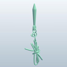 rope dart v1 Seil Waffen Rüstung bedruckbar ist lowpoly Waffen, 3d print model - Mito3D