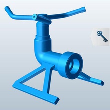 rotary aspersor v1 herramientas equipo imprimible lowpoly equipos 3d print model - Mito3D