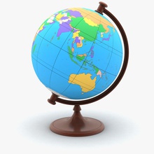 o globo terrestre animação bolas país mobiliário móveis geográfica a geografia mundo globus industrial da terra levking mapa modelo oceano planeta girar rotação escola ciência esferas ferramenta 3d print model - Mito3D
