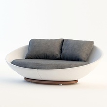yuvarlak kanepe eğri yastık divan yumurta mobilyalar mobilya salonu şezlong model modern Osmanlı vermilionii 3d print model - Mito3D