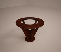 yuvarlak masa tablo mobilya 3d print model - Mito3D