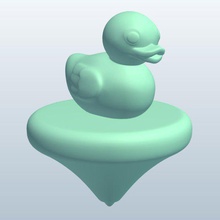 rubber duck v1 top toys printable lowpoly 3d print model - Mito3D
