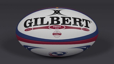 rugby ball 3d balls equipment football game gilbert hobbies leather max model outdoor photoreal realistic simpson15 sport toy truflight vray 3d print model - Mito3D
