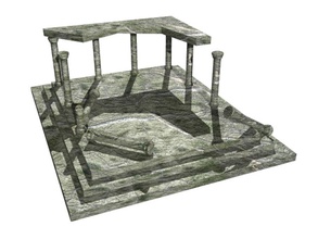 las ruinas antiguo de la arquitectura el clásico columna se desmorona dórico griego histórico punto referencia modelo ruina estructura los templos thebadwolfdoctor 3d print model - Mito3D