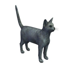 bleu russe v2 le animaux imprimable lowpoly 3d print model - Mito3D