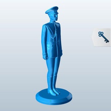 russian honor guard v1 people printable lowpoly 3d print model - Mito3D
