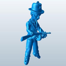 s american gangster v1 Des années 1930 américain de marionnettes les jouets imprimable lowpoly 3d print model - Mito3D