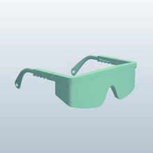 safety glasses v1 apparel printable lowpoly 3d print model - Mito3D
