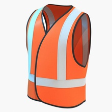 safety vest construction high visibility ppe 3d 3m character clothes engineer female glen guys harris human industrial male man mine model reflective scotchlite workman 3d print model - Mito3D