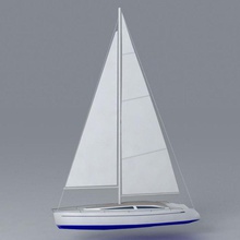 Segelboot mieten Boot Spiel niedrigere Modell oceanis odio poly bereit Freizeit Segeln Verkauf Meer Versand sport Wasser Wasserfahrzeuge yacht 3d print model - Mito3D