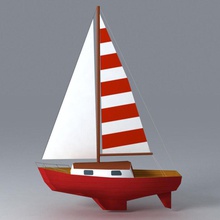 Segelboot mieten Boot Spiel niedrigere Modell oceanic odio poly bereit Freizeit Segeln Seemann Verkauf Meer Versand sport Wasser Wasserfahrzeuge yacht 3d print model - Mito3D