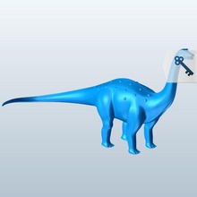 saltasaurus v1 dinozorlar yazdırılabilir lowpoly 3d print model - Mito3D