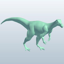 saltopus v1 dinozorlar yazdırılabilir lowpoly 3d print model - Mito3D